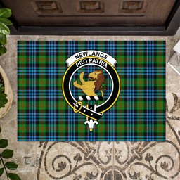 ScotsTee Shop Scottish Newlands of Lauriston Clan Tartan Doormat Rubber Welcome Mat