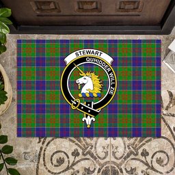 ScotsTee Shop Scottish Stewart of Appin Hunting Modern Clan Tartan Doormat Rubber Welcome Mat