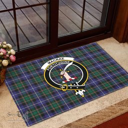 ScotsTee Shop Scottish MacRae Hunting Modern Clan Tartan Doormat Rubber Welcome Mat