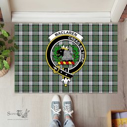 ScotsTee Shop Scottish MacLaren Dress Clan Tartan Doormat Rubber Welcome Mat