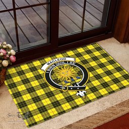ScotsTee Shop Scottish MacLeod of Lewis Modern Clan Tartan Doormat Rubber Welcome Mat