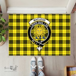 ScotsTee Shop Scottish MacLeod of Lewis Modern Clan Tartan Doormat Rubber Welcome Mat