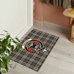 ScotsTee Shop Scottish MacLeod of Harris Weathered Clan Tartan Doormat Rubber Welcome Mat