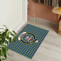 ScotsTee Shop Scottish MacNeil of Barra Ancient Clan Tartan Doormat Rubber Welcome Mat