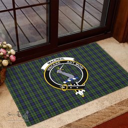 ScotsTee Shop Scottish MacNeil of Colonsay Clan Tartan Doormat Rubber Welcome Mat