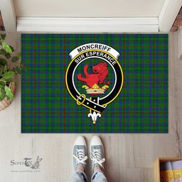 ScotsTee Shop Scottish Moncrieff of Atholl Clan Tartan Doormat Rubber Welcome Mat