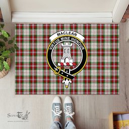 ScotsTee Shop Scottish MacLean Dress Clan Tartan Doormat Rubber Welcome Mat