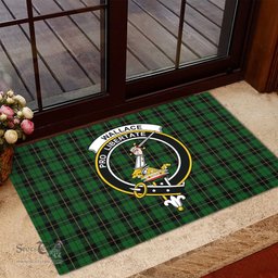 ScotsTee Shop Scottish Wallace Hunting Clan Tartan Doormat Rubber Welcome Mat