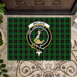 ScotsTee Shop Scottish Wallace Hunting Clan Tartan Doormat Rubber Welcome Mat