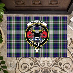ScotsTee Shop Scottish MacLeod Of Californian Clan Tartan Doormat Rubber Welcome Mat