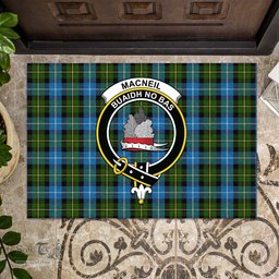 ScotsTee Shop Scottish MacNeil of Barra Clan Tartan Doormat Rubber Welcome Mat