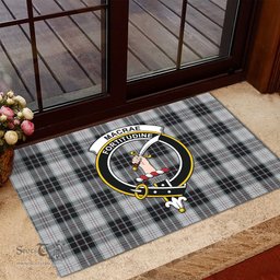 ScotsTee Shop Scottish MacRae Dress Clan Tartan Doormat Rubber Welcome Mat