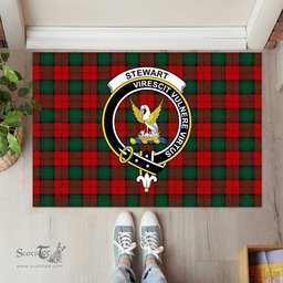 ScotsTee Shop Scottish Stewart of Atholl Clan Tartan Doormat Rubber Welcome Mat
