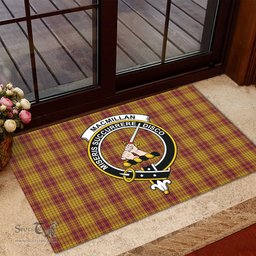 ScotsTee Shop Scottish MacMillan Dress Clan Tartan Doormat Rubber Welcome Mat