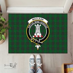 ScotsTee Shop Scottish MacLean of Duart Hunting Clan Tartan Doormat Rubber Welcome Mat