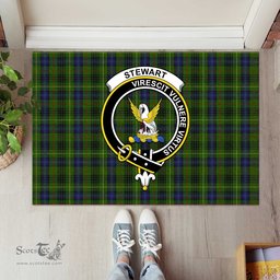 ScotsTee Shop Scottish Stewart Hunting Clan Tartan Doormat Rubber Welcome Mat