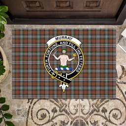 ScotsTee Shop Scottish Murray of Atholl Weathered Clan Tartan Doormat Rubber Welcome Mat