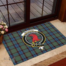 ScotsTee Shop Scottish MacNicol Hunting Clan Tartan Doormat Rubber Welcome Mat