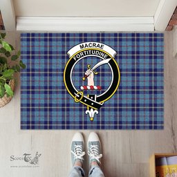 ScotsTee Shop Scottish MacRae of America Clan Tartan Doormat Rubber Welcome Mat