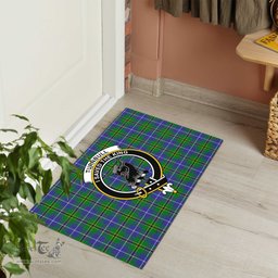 ScotsTee Shop Scottish Turnbull Hunting Clan Tartan Doormat Rubber Welcome Mat