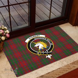 ScotsTee Shop Scottish Stewart of Appin Clan Tartan Doormat Rubber Welcome Mat