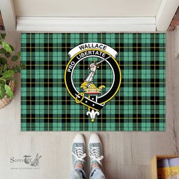 ScotsTee Shop Scottish Wallace Hunting Ancient Clan Tartan Doormat Rubber Welcome Mat