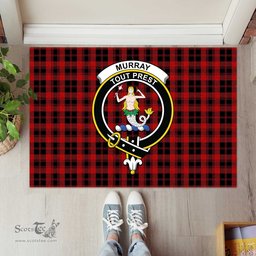 ScotsTee Shop Scottish Murray of Ochtertyre Clan Tartan Doormat Rubber Welcome Mat