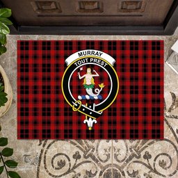 ScotsTee Shop Scottish Murray of Ochtertyre Clan Tartan Doormat Rubber Welcome Mat