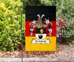 ScotsTee Shop Germans Bechthold Coat of Arms on Germany Flag Garden Flag/ House Flag
