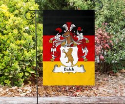 ScotsTee Shop Germans Balck Coat of Arms on Germany Flag Garden Flag/ House Flag