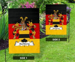 ScotsTee Shop Germans Aichberg Coat of Arms on Germany Flag Garden Flag/ House Flag