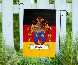 ScotsTee Shop Germans Baader Coat of Arms on Germany Flag Garden Flag/ House Flag