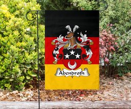 ScotsTee Shop Germans Abendroth Coat of Arms on Germany Flag Garden Flag/ House Flag