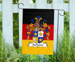 ScotsTee Shop Germans Aschauer Coat of Arms on Germany Flag Garden Flag/ House Flag