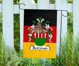 ScotsTee Shop Germans Beerman Coat of Arms on Germany Flag Garden Flag/ House Flag