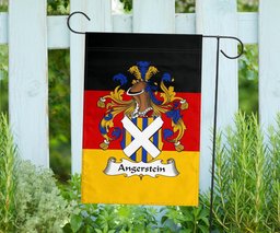 ScotsTee Shop Germans Angerstein Coat of Arms on Germany Flag Garden Flag/ House Flag
