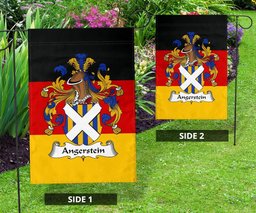 ScotsTee Shop Germans Angerstein Coat of Arms on Germany Flag Garden Flag/ House Flag
