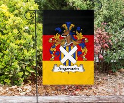 ScotsTee Shop Germans Angerstein Coat of Arms on Germany Flag Garden Flag/ House Flag