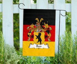 ScotsTee Shop Germans Beer Coat of Arms on Germany Flag Garden Flag/ House Flag
