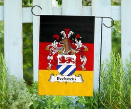 ScotsTee Shop Germans Bechstein Coat of Arms on Germany Flag Garden Flag/ House Flag
