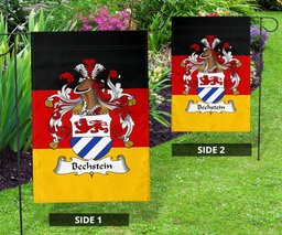 ScotsTee Shop Germans Bechstein Coat of Arms on Germany Flag Garden Flag/ House Flag