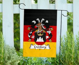 ScotsTee Shop Germans Cronberg Coat of Arms on Germany Flag Garden Flag/ House Flag