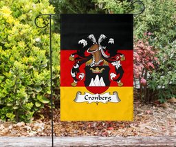 ScotsTee Shop Germans Cronberg Coat of Arms on Germany Flag Garden Flag/ House Flag