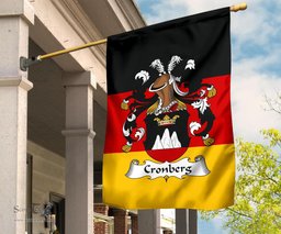 ScotsTee Shop Germans Cronberg Coat of Arms on Germany Flag Garden Flag/ House Flag
