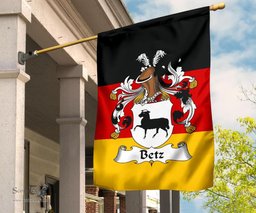 ScotsTee Shop Germans Betz Coat of Arms on Germany Flag Garden Flag/ House Flag