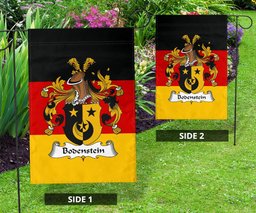 ScotsTee Shop Germans Bodenstein Coat of Arms on Germany Flag Garden Flag/ House Flag