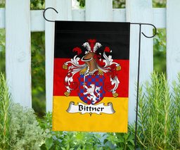 ScotsTee Shop Germans Bittner Coat of Arms on Germany Flag Garden Flag/ House Flag