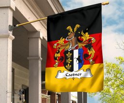 ScotsTee Shop Germans Castner Coat of Arms on Germany Flag Garden Flag/ House Flag