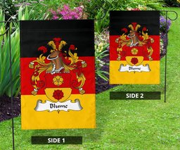 ScotsTee Shop Germans Blume Coat of Arms on Germany Flag Garden Flag/ House Flag