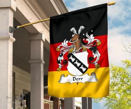 ScotsTee Shop Germans Derr Coat of Arms on Germany Flag Garden Flag/ House Flag